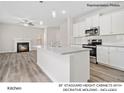 Beautiful kitchen featuring white cabinets, granite countertops, and stainless appliances at 2132 Clapham Ct, Charlotte, NC 28215