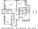 Detailed second floor plan showcasing the layout of the home, including the bedrooms, closets, and bonus room at Lot 4 Holbrook Rd, Fort Mill, SC 29715