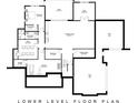 Detailed lower level floor plan showcasing the layout of the home, including the recreation room, lanai, and exercise area at Lot 4 Holbrook Rd, Fort Mill, SC 29715