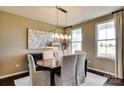 Bright dining room features a modern chandelier and elegant decor at 3542 Rapport Ct # 37, Lancaster, SC 29720