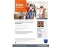 PNC Grant ad featuring a Gathering moving in and offering up to $7,500 for homeownership at 119 N Smallwood Pl, Charlotte, NC 28216