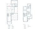 Detailed floor plan showcasing the layout of the first and second floors at 7465 Fighting Crk # 34, Sherrills Ford, NC 28673