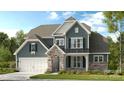 Inviting two-story home showcasing stone accents, a covered entry, and an attached garage at 1115 Sugar Creek Rd, Indian Land, SC 29707