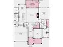 Main level floorplan displaying kitchen, gathering room, owner's suite, and flex space at 1115 Sugar Creek Rd, Indian Land, SC 29707