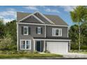 New two-story home boasts charming architectural details and well-maintained landscaping at 13248 Chopin Ridge Rd, Huntersville, NC 28078