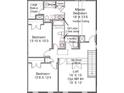 Upstairs floor plan features bedrooms, bathrooms, laundry room and walk-in closet at 213 Lake George Dr, Shelby, NC 28152