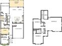 Detailed floor plan showing the layout of the two-story home with multiple bedrooms and baths at 11205 Shreveport Dr, Huntersville, NC