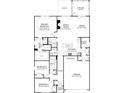 Detailed floor plan showcasing the layout of the home, including bedrooms, bathrooms, and living spaces at 2022 Mantle Ridge Dr, Indian Trail, NC 28079