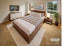 Cozy bedroom with plush carpeting, modern furnishings, and natural light at 10905 Park Rd, Charlotte, NC 28226
