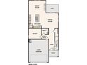 Layout displays an open-concept kitchen, great room, study, and two-bay garage at 306 Bezelle Ave, York, SC 29745