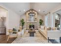 Relaxing living room with a brick fireplace, vaulted ceilings, and natural light at 3288 Sherman Dr, Lancaster, SC 29720