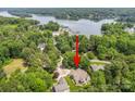 Beautiful aerial view of the property with waterfront access and lush surroundings at 8143 Summit Ridge Dr # 41, Catawba, NC 28609