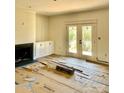 Bright living room with fireplace and french doors at 0 6Th Nw St, Hickory, NC 28601