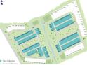Community map showing the layout of home sites and green spaces at 17029 Malone Ln, Mint Hill, NC 28227