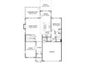 Floor plan featuring a gourmet kitchen, dining area, Gathering room, and study at 419 Balboa St, Matthews, NC 28104