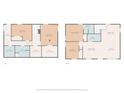 Detailed floor plan showcasing the layout of the home, including bedrooms, bathrooms, and living areas at 908 Davenport St, Charlotte, NC 28208