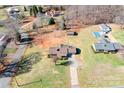 Expansive aerial view of the home, showcasing the large lot and surrounding greenery at 3087 E Nc Hwy 150 Hwy, Lincolnton, NC 28092