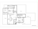 Second floor plan displaying the bedrooms, baths, and a loft at 7443 Paddle Ln # 55, Sherrills Ford, NC 28673