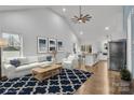 Bright and airy living room boasting vaulted ceilings and an open floor plan at 2855 W Zion Church Rd, Shelby, NC 28150