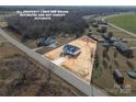 An aerial view showcases the property's location, boundaries, and proximity to the road. Note: Property lines are approximate at 2867 W Zion Church Rd, Shelby, NC 28150