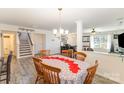 Dining area adjacent to the kitchen, perfect for Gathering meals and entertaining at 133 Galley Ln, Statesville, NC 28677