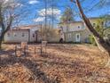 Relaxing backyard space, featuring a detached garage and cozy seating arrangement at 528 Sherrill Ave, Lincolnton, NC 28092