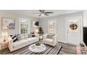 Bright living room with modern furnishings and neutral decor, creating a welcoming space at 1003 Harris St, Kannapolis, NC 28081