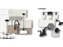 Selection of modern interior finishes for this home, with elegant fixtures and surfaces at 17025 Malone Ln, Mint Hill, NC 28227
