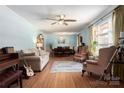 Spacious living room with a large window, and neutral-colored furnishings at 662 University Dr, Rock Hill, SC 29730