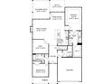 Detailed floorplan showcasing the layout of the main level, including the kitchen, bedrooms, and living spaces at 9096 El Sworth Dr, Sherrills Ford, NC 28673