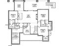 Lower level floor plan including bedrooms, rec room, game nook, and home theater at Lot 17 Ridgeview Ln, Iron Station, NC 28080