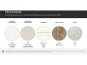 Selection options for Lennar's Dickenson plan feature MSI Quartz countertops, Timberlake Square Linen cabinetry, and Shaw Wild Dunes flooring at 13108 Hampton Bay Ln, Charlotte, NC 28262
