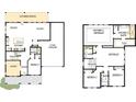 Layout of the home featuring the kitchen, bedrooms, bathrooms, garage, and living areas at 13126 Macon Hall Dr, Mint Hill, NC 28227