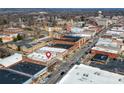 An aerial view pinpoints this property, set against a beautiful town, indicating its desirable location at 300 S Main St # K, Salisbury, NC 28144