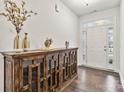 Light and bright entryway featuring hardwood floors and a glass front door at 531 Red Wolf Ln, Clover, SC 29710