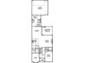 Detailed first floor plan showcasing an open layout, gourmet kitchen, guest suite, and a 2-car garage at 19032 Newburg Hill Rd, Davidson, NC 28036