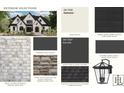 Exterior design selections show painted brick, stone, and black trim finishes at 310 Sugar Maple Ln, Weddington, NC 28104