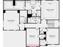 Second floor layout featuring owner's suite, bath, game room, laundry, and bedrooms 2 and 3 at 138 Nicholson Ln, Mooresville, NC 28115