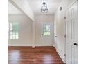 Bright entryway with wood floors, a stylish front door, and neutral paint at 2194 Lannie Ln, Rock Hill, SC 29730