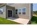 Concrete patio perfect for outdoor seating and entertaining at 327 Brinkley Dr # 107, Kings Mountain, NC 28086
