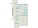 Basement floor plan features a recreation room, bedroom, bathroom, and unfinished storage space at 9481 Coast Laurel Ave # 12, Concord, NC 28027