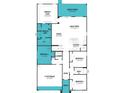 Detailed first floor plan showcasing the layout of the kitchen, bedrooms, and living spaces at 2656 Tillman St, Monroe, NC 28112