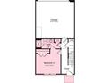 Floorplan of the first floor of the home showing Bedroom 4, Bathroom 3, the Foyer and the Garage at 3218 Stelfox St, Charlotte, NC 28262
