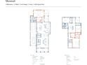 Detailed floor plan showcasing the layout of this spacious 3-bedroom, 3.5-bath home at 7459 Fighting Creek Rd # 33, Sherrills Ford, NC 28673