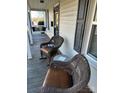 Cozy front porch with comfortable seating and classic details at 400 Martin Luther King Jr Ave, Kannapolis, NC 28083