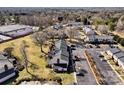 Aerial view of townhome community showing parking, landscaping, and surrounding area at 2705 North Center St # 6, Hickory, NC 28601