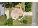 Aerial view of home showcasing roof, manicured lawn, driveway, and mature trees at 329 Squirrel Ln, Clover, SC 29710