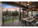 View from expansive deck with outdoor dining and serene water views at 826 Misty Arbor Frd, Clover, SC 29710