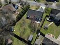 A sprawling backyard with mature trees, a patio, and plenty of space for outdoor enjoyment at 12012 Stainsby Ln, Charlotte, NC 28273