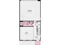 Layout of a foyer, flex space, bathroom 3, storage, linen closet and garage at 521 Annie Lowery Way, Davidson, NC 28036